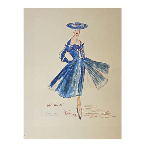 Christian Dior sketches for sale